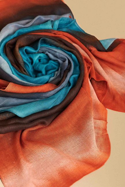 Multicolor gradient scarf - Multicolor