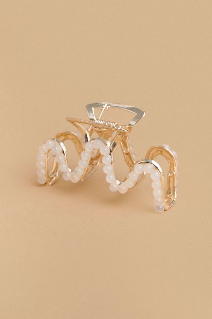 Brass hair claw - Gold