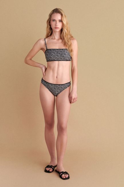 Boho bikini swimsuit with detachable straps - Multicolor