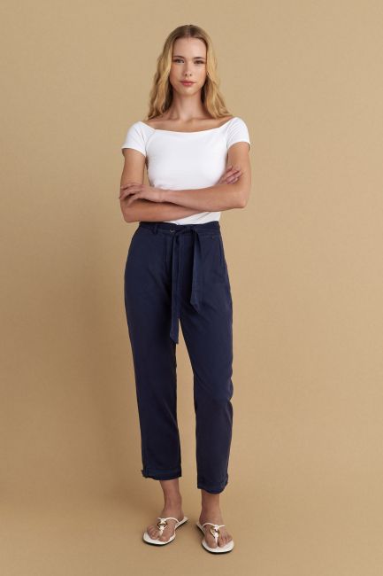 Lyocell trousers - Blue